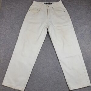 Vintage Results Jeans Mens 31x31 White Relaxed Straight 100% Cotton Denim Pants